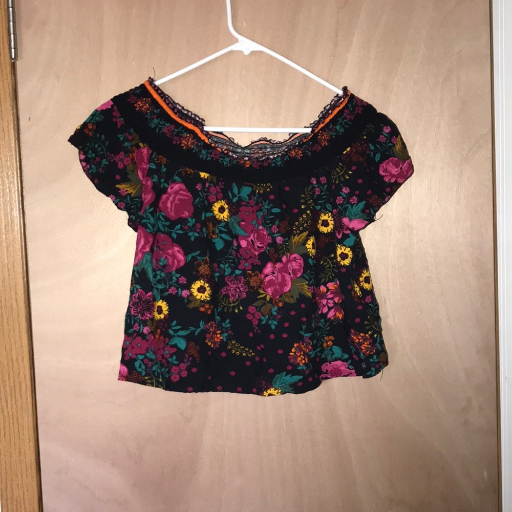 Floral off the shoulder top